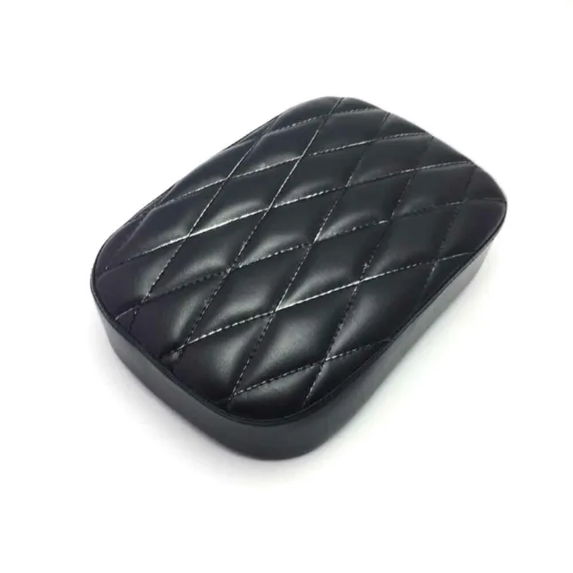 Passenger Pillion Rectangle Seat Pad 8 Suction Cup For Harley Softail Custom AU