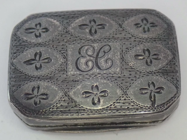 Antique Georgian Matthew Linwood English Sterling Silver Vinaigrette
