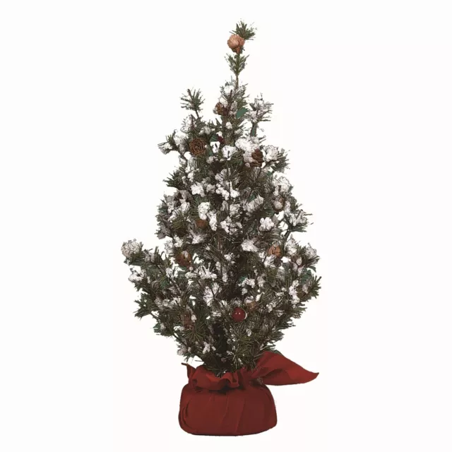 Transpac Burnished Gold Green Christmas Medium Tree in Gift