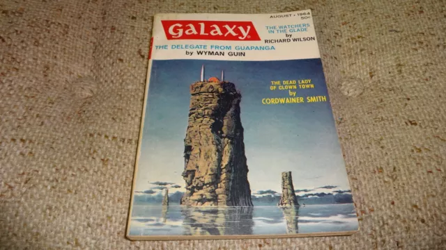 Vintage GALAXY Science Fiction Pulp Digest Magazine Aug 1964 Vol 22 # 6