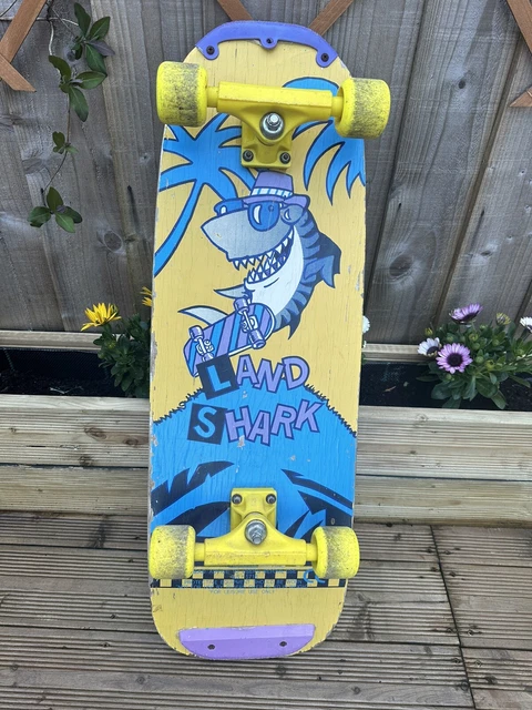 Skateboard ROLLET LAND SHARK Vintage 80's Bois Collection EN