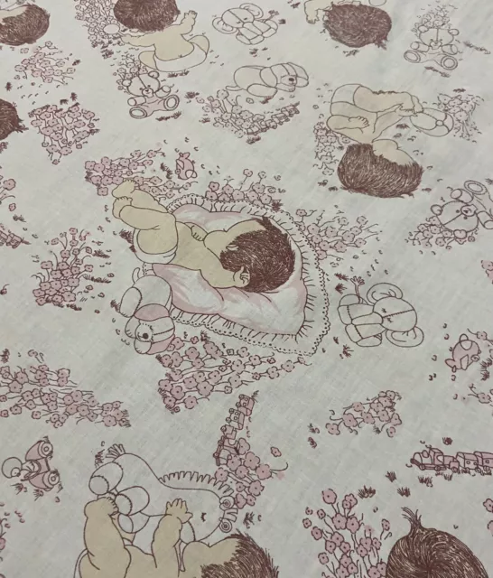 Vintage Babies Cot Sheet/ Fabric