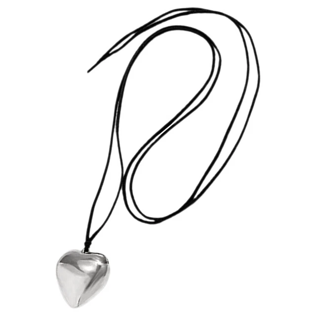 Heart Pendant Necklace Retro Choker Love Neck Pendant Decorate Girl