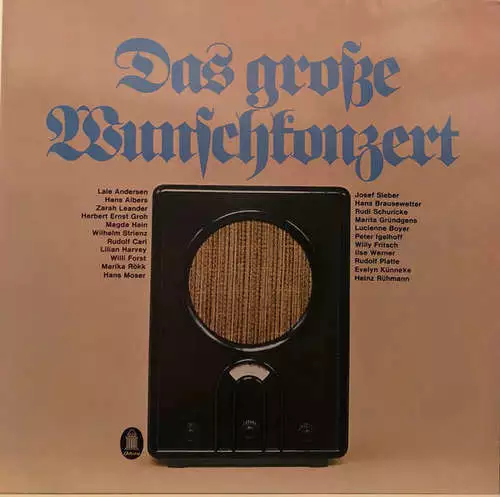 Various - Das Große Wunschkonzert 2xLP Comp Smplr Gat Vinyl Scha