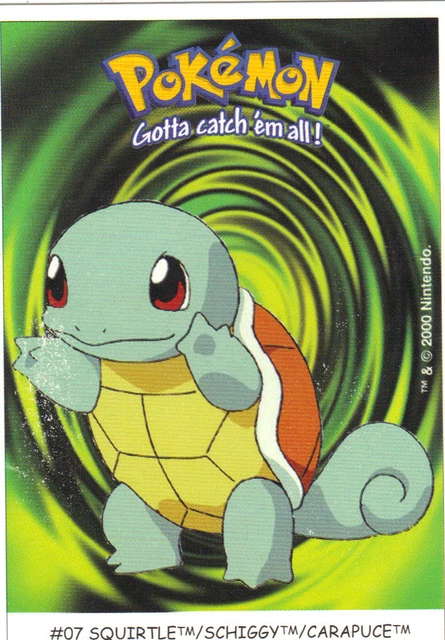 POKÉMON GOTTA CATCH'EM all n° 07 - SQUIRTLE - SCHIGGY - CARAPUCE (A1067