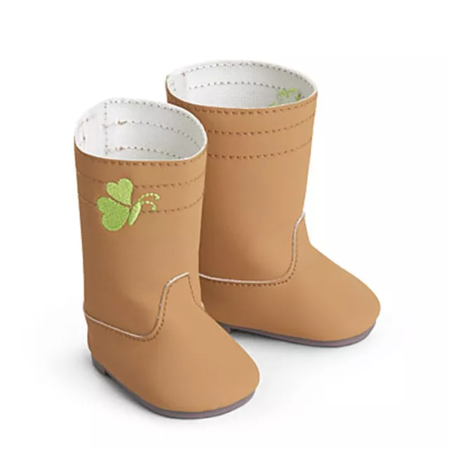 American Girl MY AG TRUE SPIRIT OUTFIT BOOTS ONLY Brown Shoes for 18" Dolls NEW
