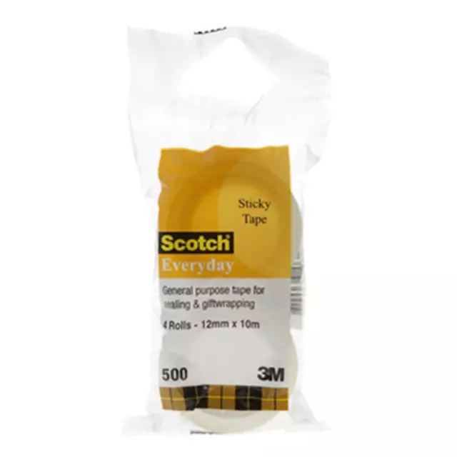 Sticky Scotch Tape 4 Pieces 12mmx10m Good Quality General Purpose Acid Free