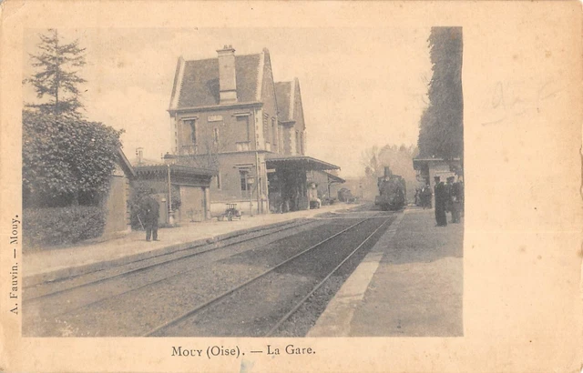 Cpa 60 Mouy / La Gare / Train