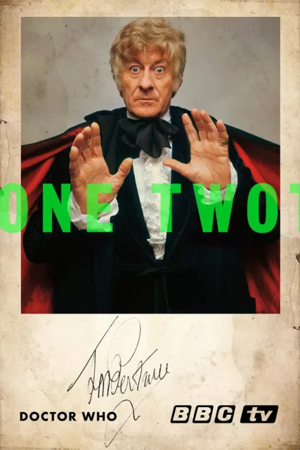 Jon Pertwee Doctor Who Signed Pre-Printed Photo