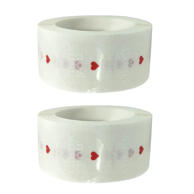 2 Rolls Transparent Sticker Chrismas Gifts Christmas Party Favor Stickers Seal