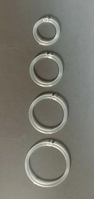 2-PCS - 16G Gauge 6 ,8, 10, 12mm Septum MRI Retainer Bioplast Clicker Nose Rings