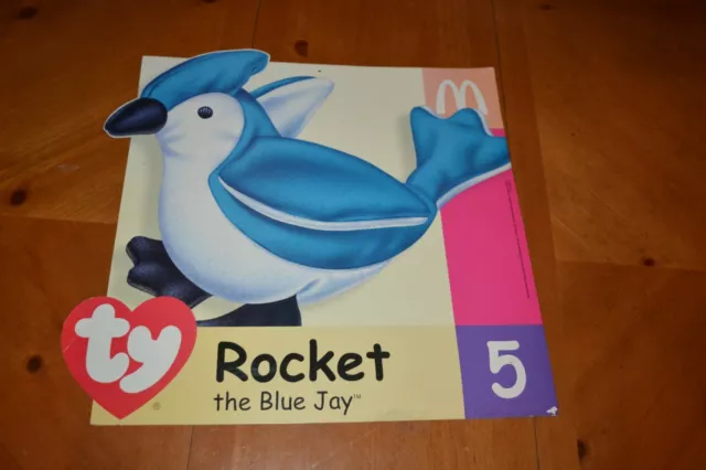 Rocket the blue jay beanie baby mcdonalds top