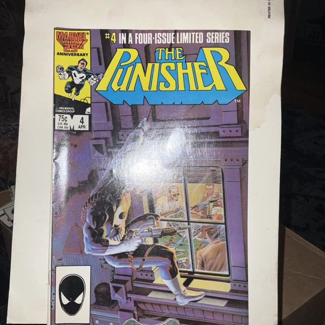 MARVEL COMICS BOOKS The Punisher Vol. 1 # ￼4 1986