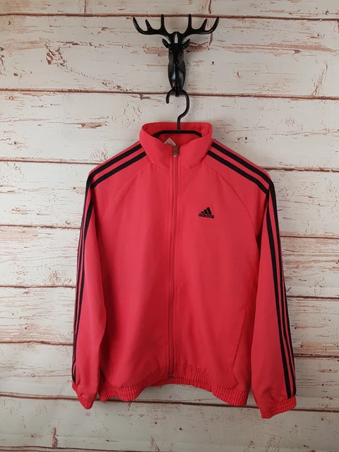 Adidas giacca da ginnastica per ragazze 11-12 anni rosa tuta top cerniera intera sport casual