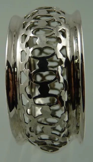 Ellis Bros & Roden Bros Sterling Pierced Napkin Ring "Cwm" 1900-1940 2