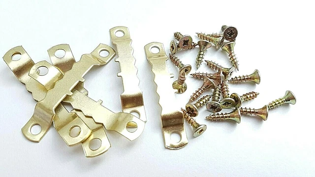 Marco de imagen sierra colgador de dientes latón con tornillos 45 mm lona publicación gratuita
