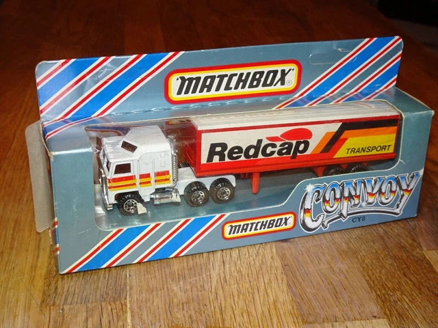 Matchbox Convoy Camion E Rimorchi Vintage 1980, Vari Modelli Kenworth, Scala 1:64, Giocattoli Usati