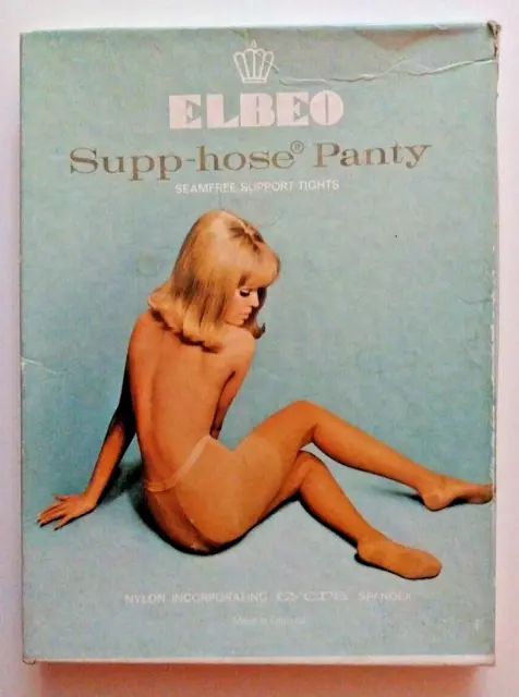 Vintage 1960s Elbeo Supp Hose Panty Tights BOX ONLY