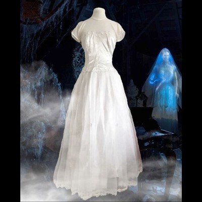 Vintage Wedding Dress Lace Bodice Satin Skirt Train 6-10 feet long Constance