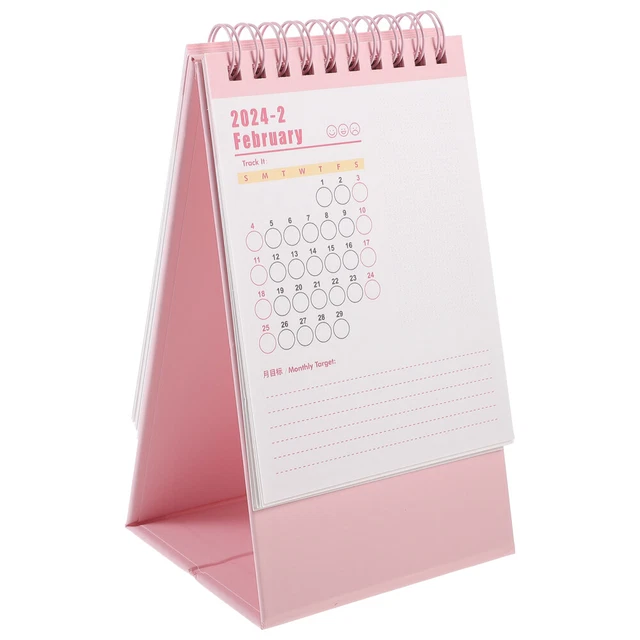 Praktischer Monatskalender, Desktop-Stehkalender, Büro-Schreibtischkalender,