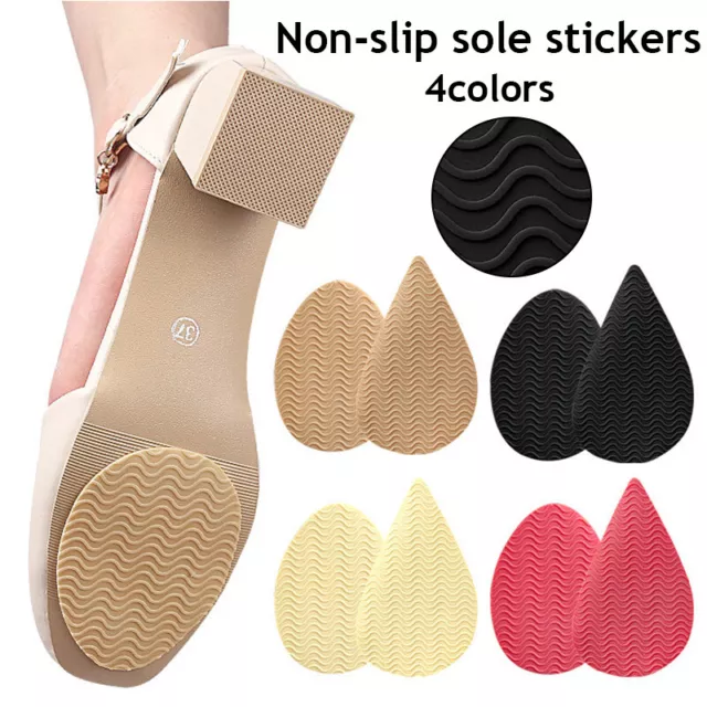 Red Shoe Sole Protector Ladies High Heel Anti-Slip Grip Pads DIY -Peel & Stick ṟ