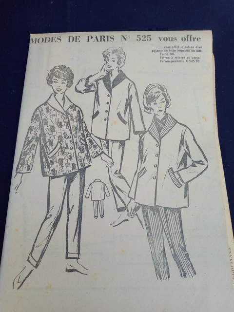 Patron De Couture Vintage Modes De Paris - Robe Taille 38/40/42 (Occasion, Bon état)