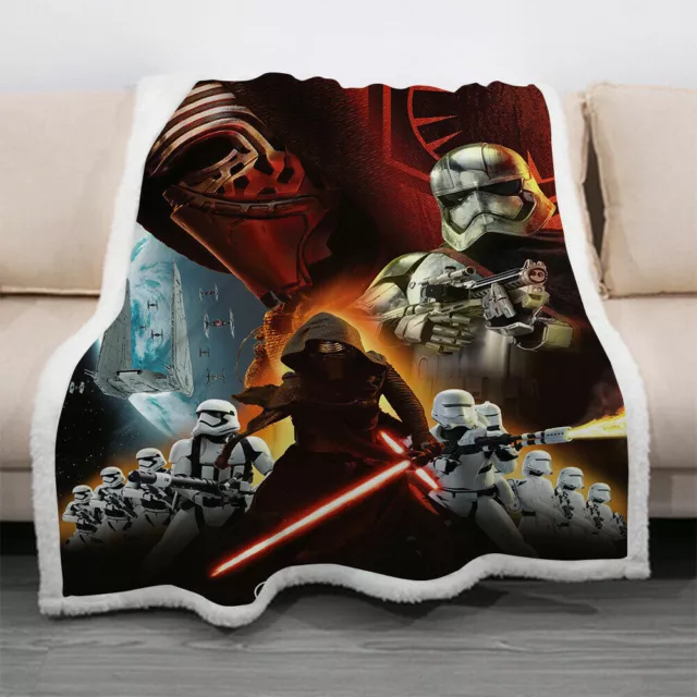 Movie Star Wars 3D Digital Printed Throw Blanket Sofa Fleece XMAS Kuscheldecken 3