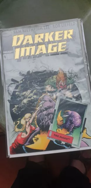Darker Image # 1 (1993) Gold Foil Cover - The Maxx Card.original!!