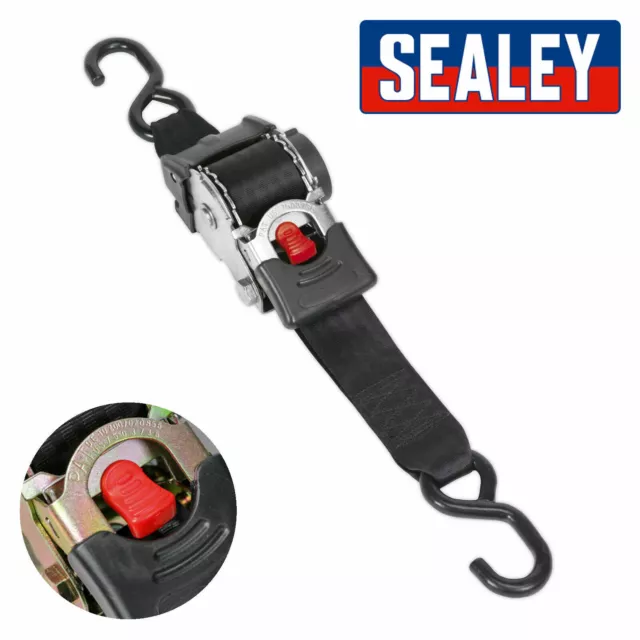 Sealey ATD50301 Auto Einziehen Ratsche Festzurrgurt 50 mm x 3 Meter