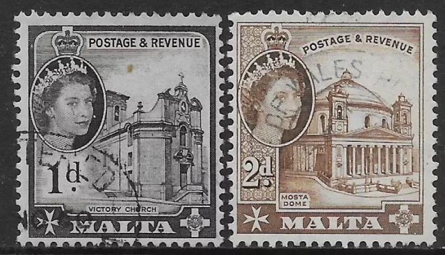 Malta British Colonies 1956 Elizabeth II 2val Mi n.239,241 US