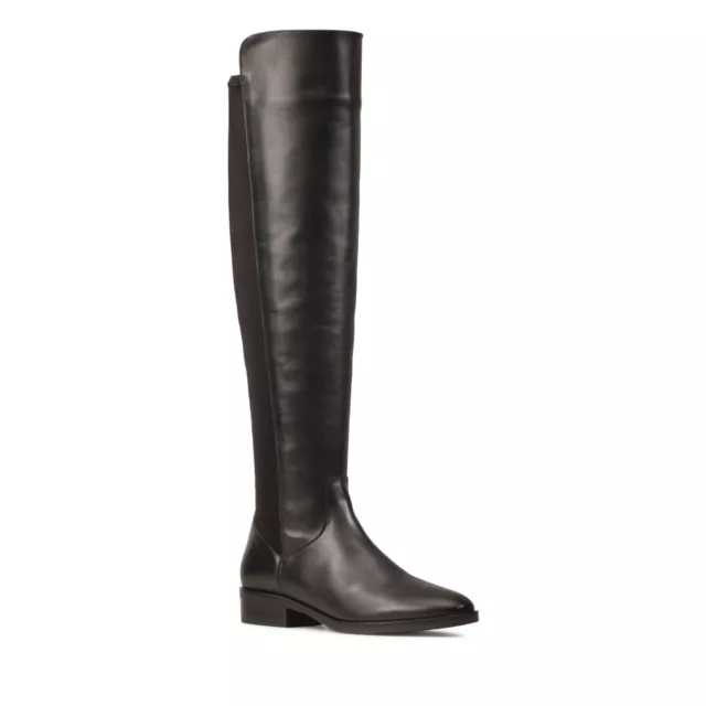 Clarks caddy store belle black leather