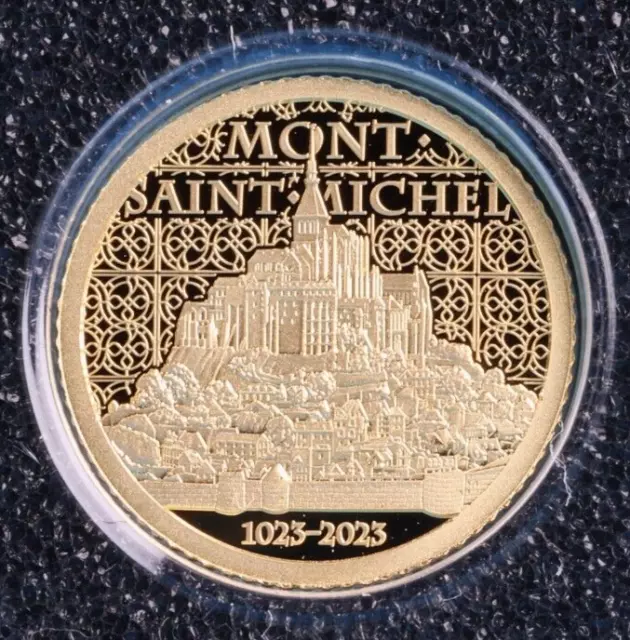 Cook Islands $5 0.5 Grams Gold CIT Mont Saint Michel *PP / Proof*