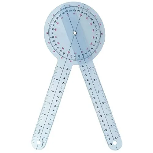 BLMHTWO 12 Inch Goniometer 360 Degree Goniometer Physical Therapy Digital Gon...