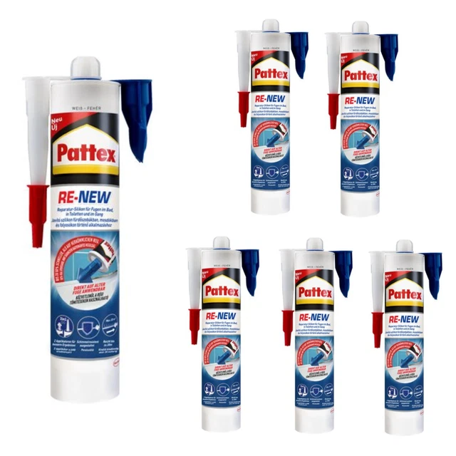 Giunti sigillanti cucina, doccia e bagno silicone sanitario di Pattex 280 ml bianco