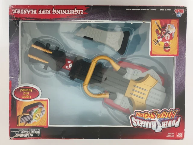 POWER RANGERS NINJA Storm Lightning Riff Blaster Weapon Games Game Toys ...