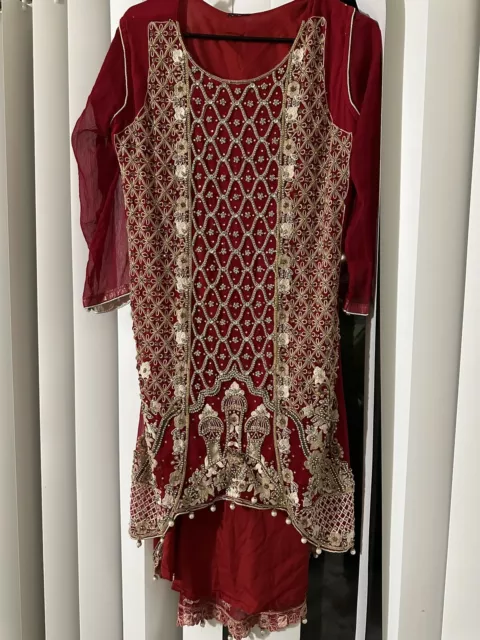 Dress Pakistani Bollywood Designer Salwar kameez Party Gown Indian Wedding Suit