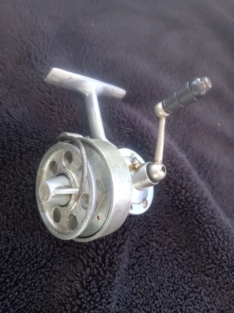 RARE MOULINET DE Pêche Ancien PRATIC – Métal Chromé – France Circa 1940 EUR 25,00 - FR