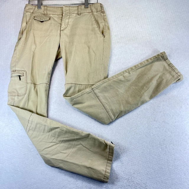 DAUGHTERS OF THE LIBERATION Womens 10/M Cargo Pants Pockets Zip Pockets Button