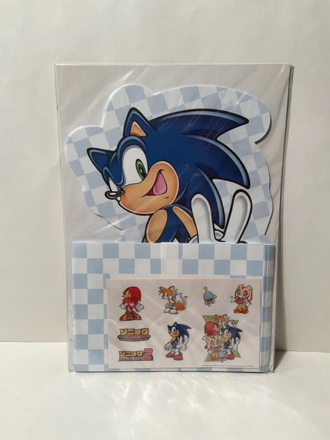 UN SUPER AUTOCOLLANT STICKER VERT BAUDET SEGA SONIC THE HEDGEHOG