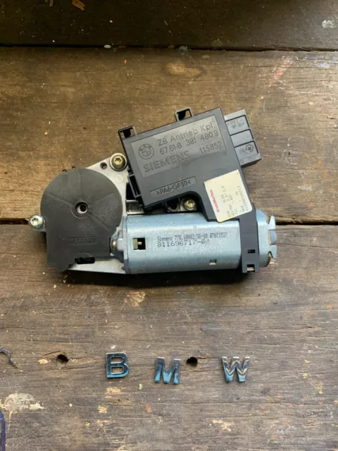 BMW 5 Series Sunroof Motor E39 Sedan Siemens 8381480 67 61 8381480 09/97-10/03