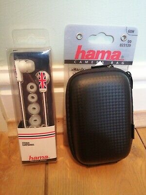 Hama 60H 023139 Hardcase Carbon Style Borsa per fotocamera e Cuffie stereo