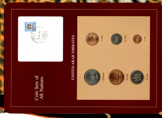 Coin Sets of All Nations UAE United Arab Emirates UNC 1973-1984