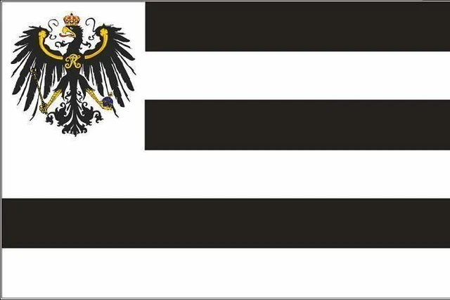 Aufkleber Hohenzollern Flagge Fahne 8 x 5 cm Autoaufkleber Sticker
