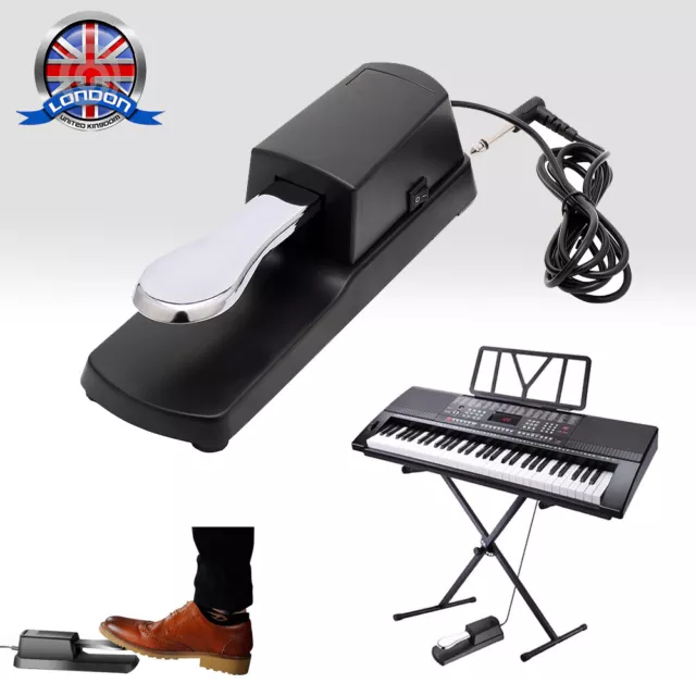 Universal Piano Damper Sustain Pedal Foot Switch For Yamaha Casio Keyboards