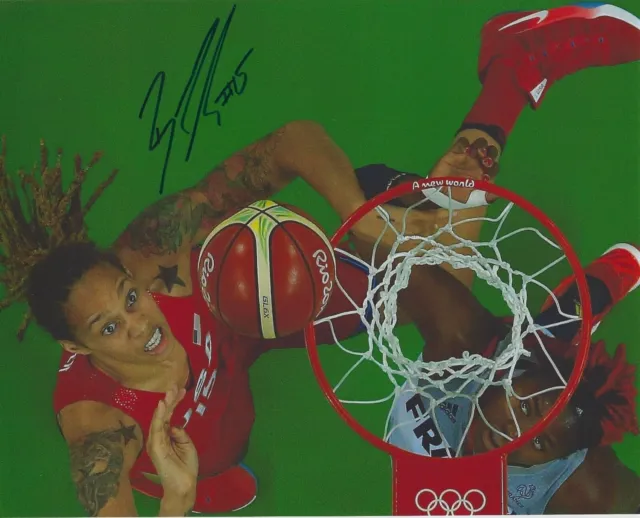 BRITTNEY GRINER Signed 8.5 x 11 Photo Signed REPRINT Basketball WNBA Mercury