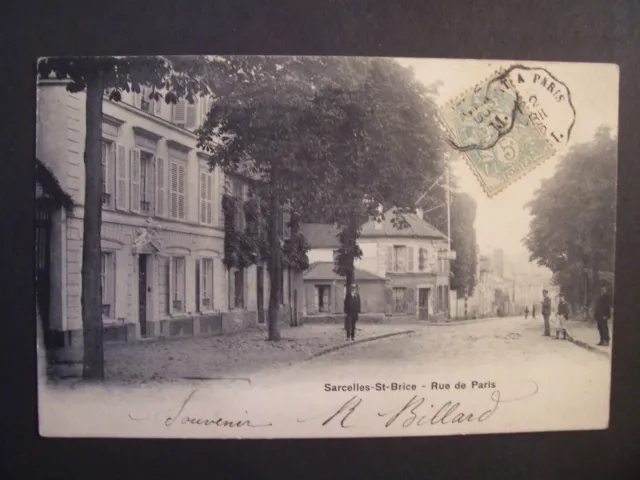 CPA - (95 - Val d'Oise) - Sarcelles-Saint-Brice - Rue de Paris - 1905
