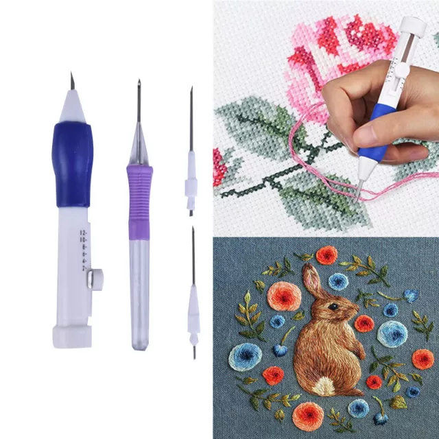 1Set DIY Hand Embroidery Pen Practical Plastic DIY Crafts Magic Embroidery PY;''