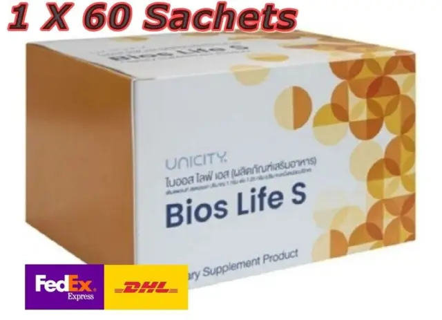 1 X Suplemento Dietético Unicity Bios Life S Control de Peso Fibra Delgada Natural
