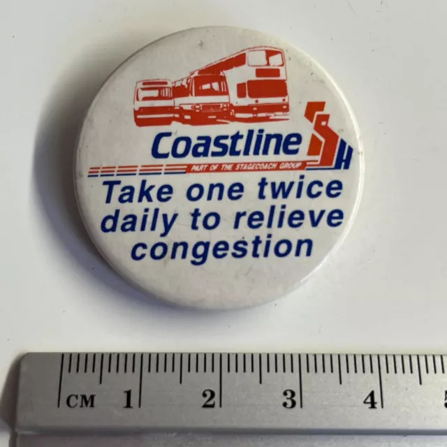 Collectible Pin Badge - Bus Coach Interest Stagecoach Group Coastline