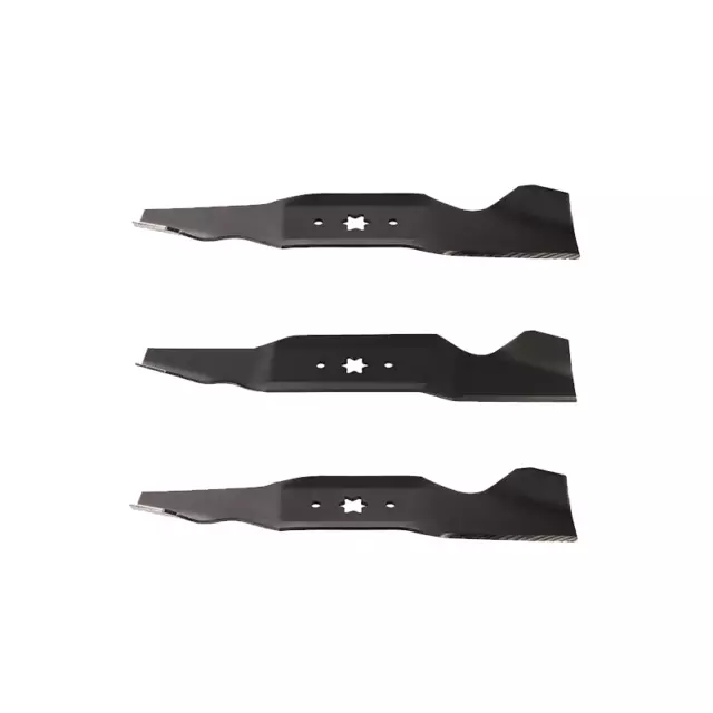 Set of 3 (2) 16-1/4" (1) 14-13/16" x x 6 Point Star 2-in-1 Mower Blades MTD